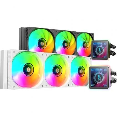 Kit refrigeracion liquida mars gaming mlvisionpro360 argb 3x 120mm blanco