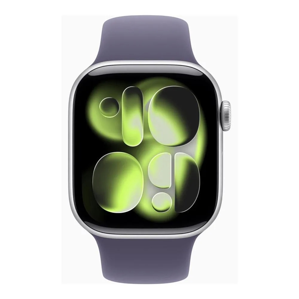 Smartwatch apple watch series 11 gps + cellular 42mm silver alluminium case purple mist sport loop m - l