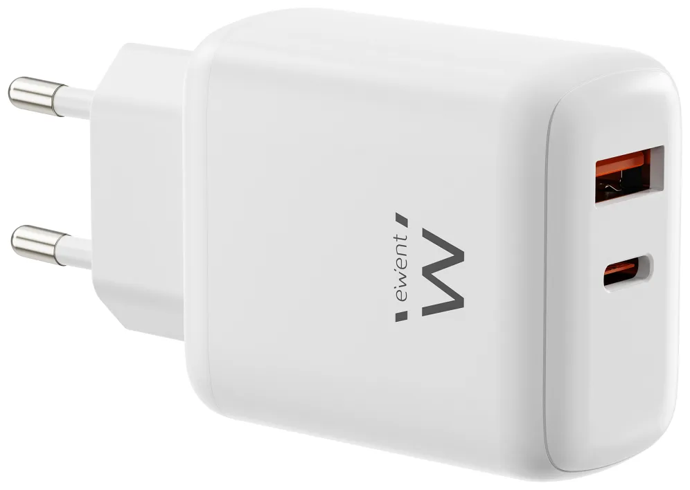 Cargador ewent ew1329 45w usb tipo a - usb tipo c