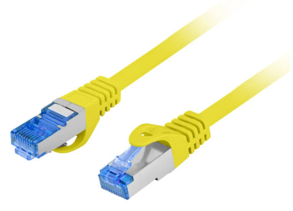 Lanberg PCF6A-10CC cable de red Amarillo 0,5 m Cat6a S/FTP (S-STP)