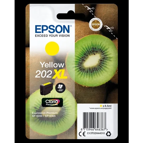 Cartucho tinta epson c13t02h44010 singlepack amarillo 202xl claria premium ink xp - 6000 - xp - 6005 kiwi