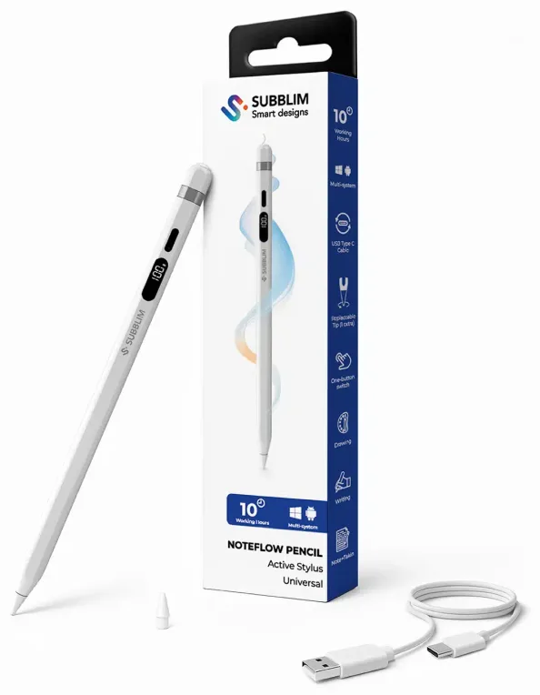 SUBBLIM SUBPEN-UN0001 lápiz digital 70 g Blanco