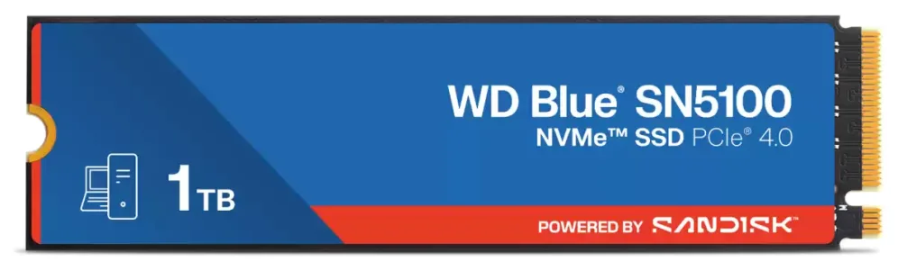 Disco SSD SanDisk WD Blue SN5100 1TB/ M.2 2280 PCIe Gen4/ Full Capacity