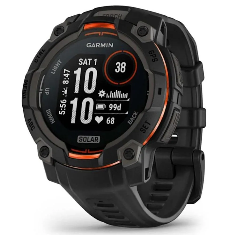 Smartwatch garmin instinct 3 solar 45mm negro - naranja