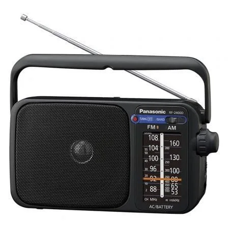 Radio panasonic rf - 2400deg - k altavoz entrada auriculares color negro