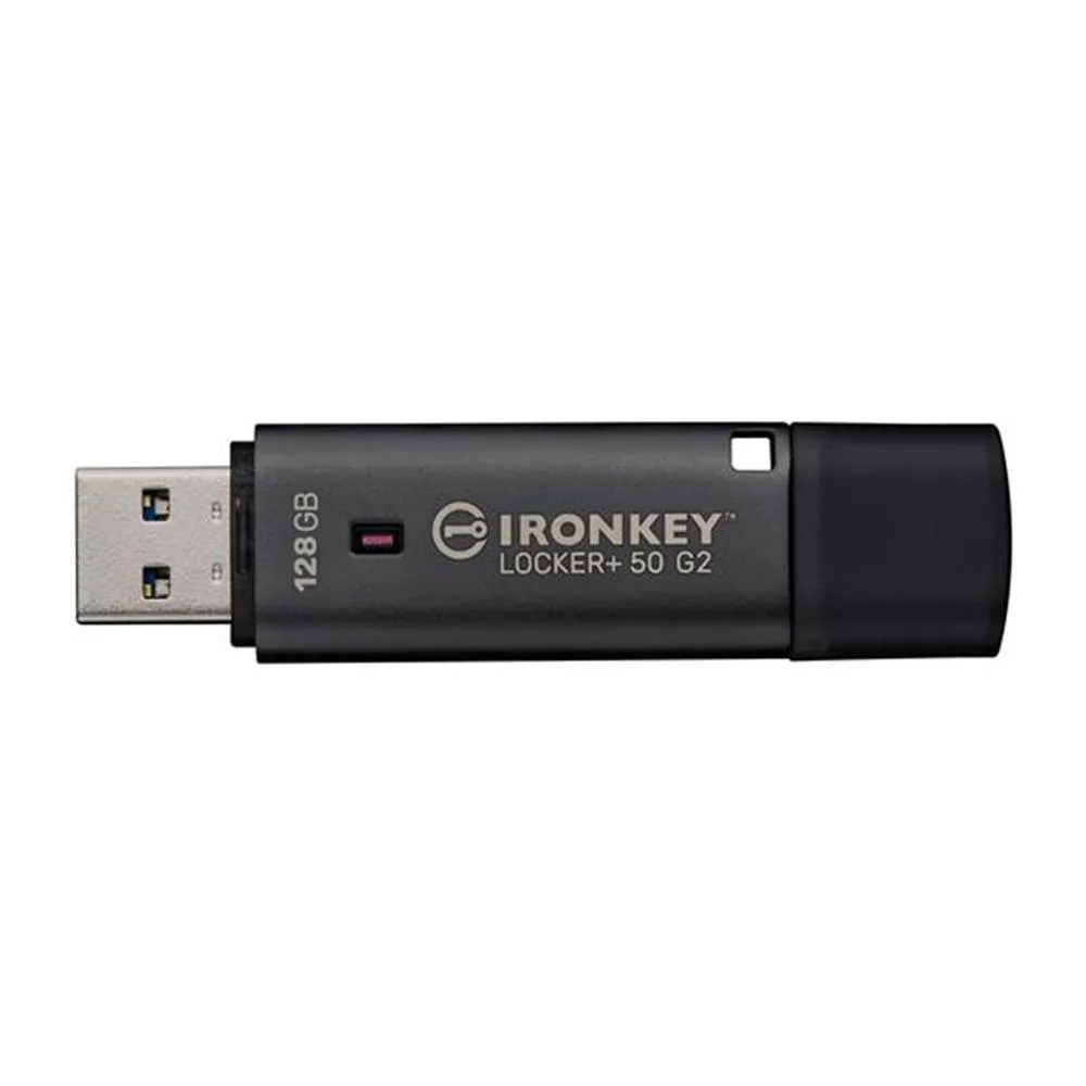 Memoria usb 3.2 kingston 128gb ironkey locker+50 g2