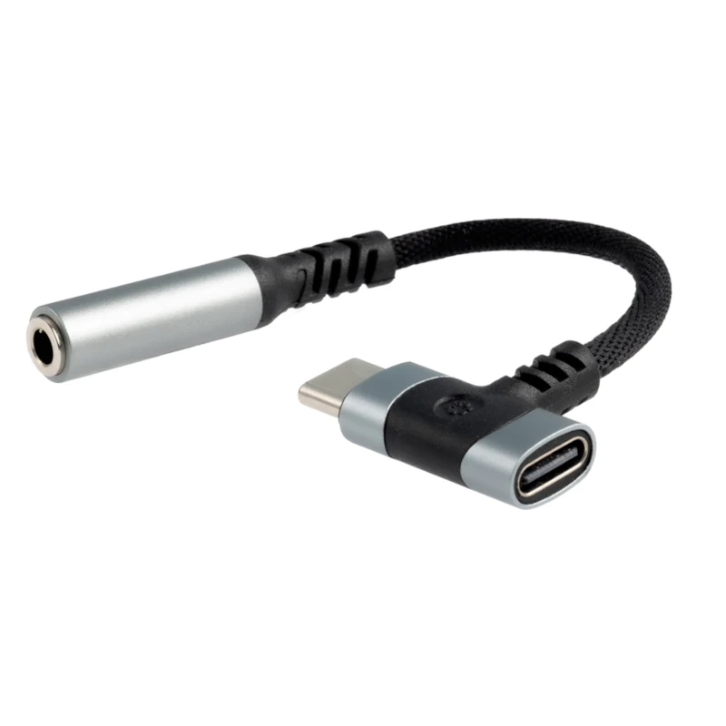 Nanocable Cable Adap. USB-C-M-AUDIO3.5-H+USB-H