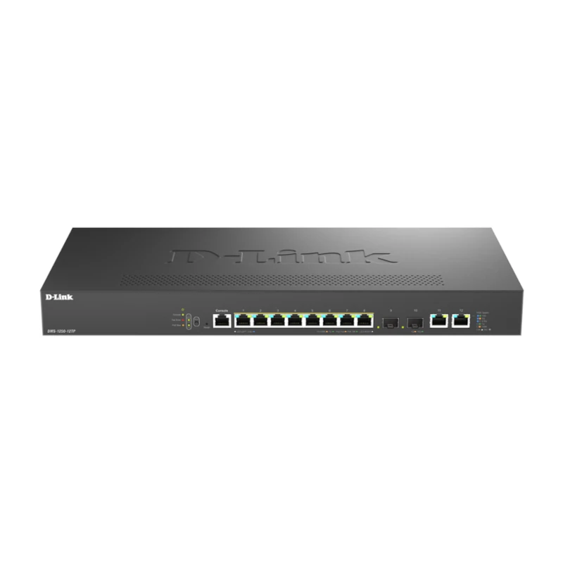 D-Link DMS-1250-12TP-E Switch 8xMG 2x10GB PoE L2