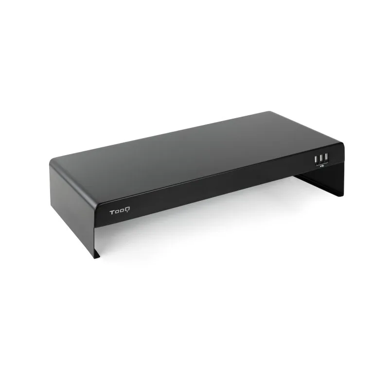 Tooq Soporte elevador monitor-portátil 3xUSB negro