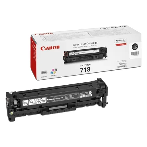 Toner canon 718bk 3.400 paginas lbp - 7200cdn serie - mf8300