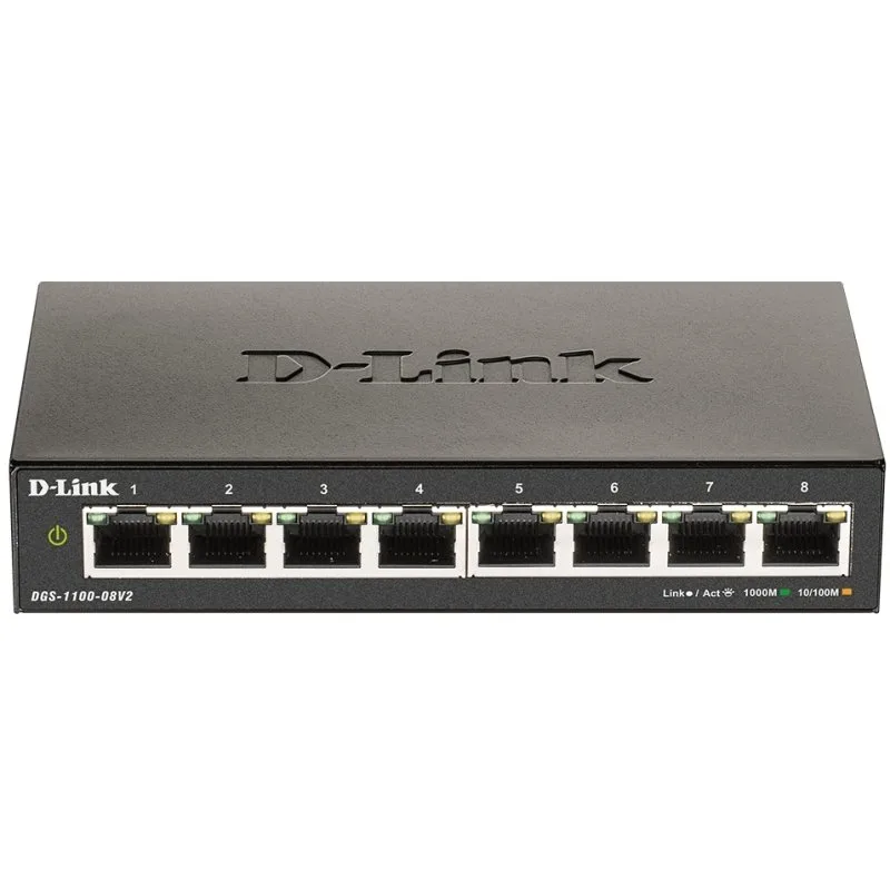 D-Link DGS-1100-08V2-E Smart Switch 8xGbE L2