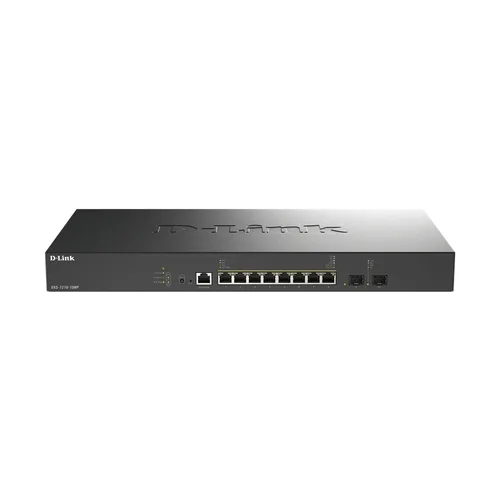 Switch Gestionable D-Link DXS-1210-10MP/E 8 Puertos/ RJ-45 100/1000/2.5G/5G/10G/ PoE+/ SFP
