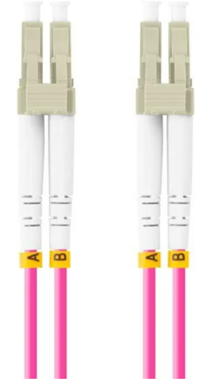 Cable fibra optica lanberg multi lc - upc - lc - upc duplex om4 50 - 125 lszh vi - 0.5m