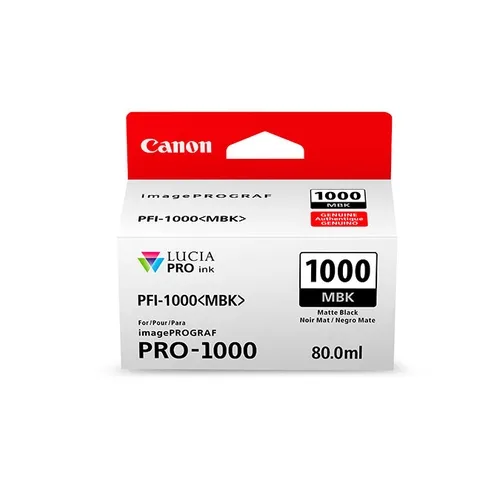 Cartucho canon pfi - 1000 mbk negro mate pro - 1000