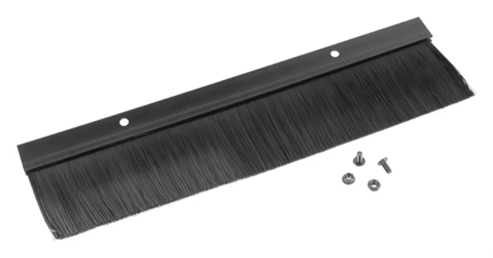 Panel cepillo para entrada cable rack 19 pulgadas negro
