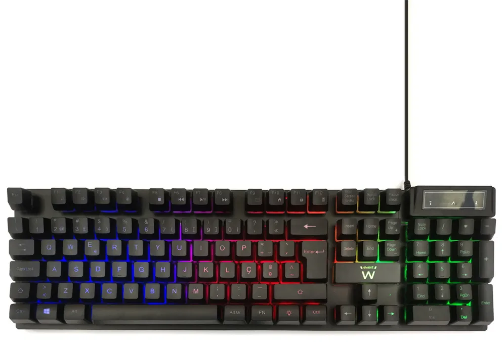 Ewent PL3319 teclado Juego USB QWERTY Portugués Negro