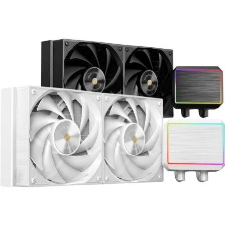 Kit refrigeracion liquida mars gaming mlproii240w frgb 2x 120mm blanco