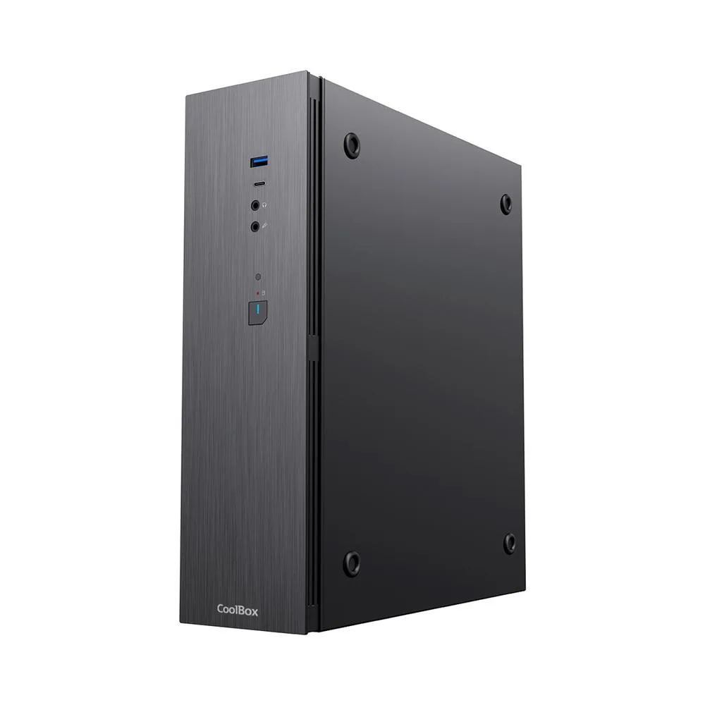 Caja ordenador coolbox t370 - bz matx negro con fuente tfx bronze