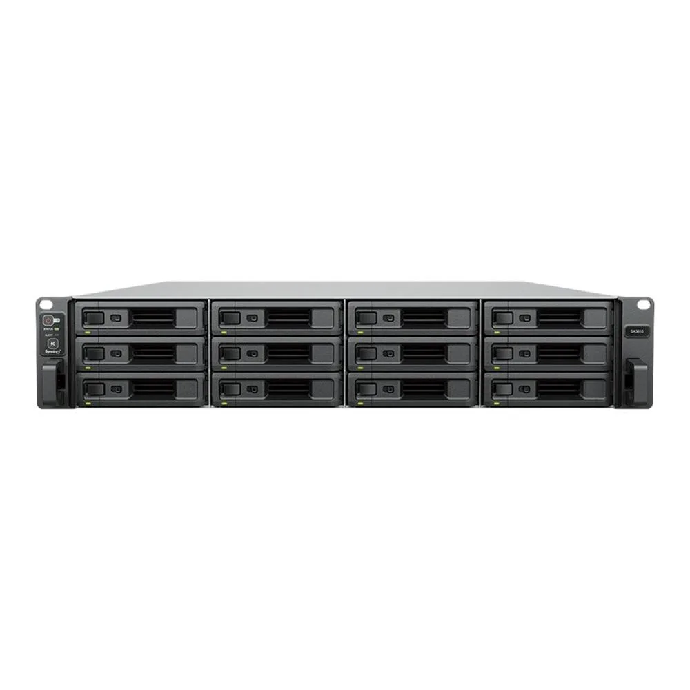 Servidor nas synology sa3610 16gb 12 bahias 2u rack gigabit ethernet
