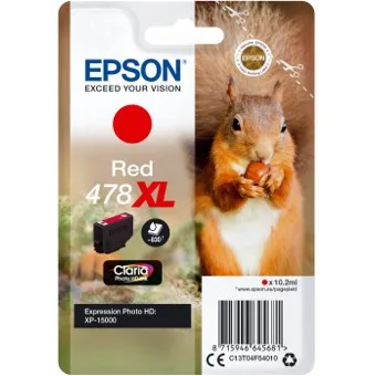 Cartucho tinta epson c13t04f54010 singlepack rojo 478xl claria photo hd ink