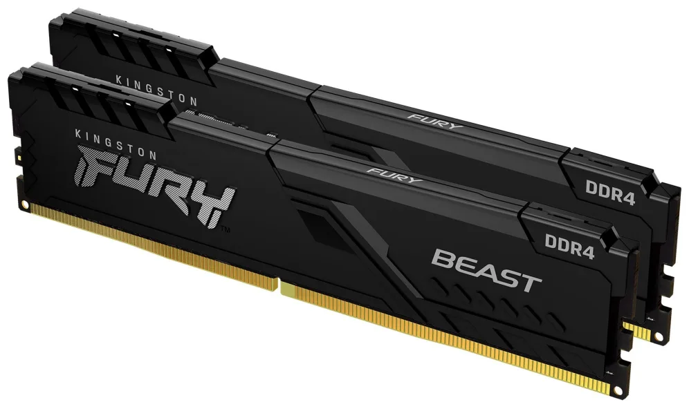 Memoria RAM Kingston FURY Beast 2 x 8GB/ DDR4/ 3200MHz/ 1.35V/ CL16/ DIMM