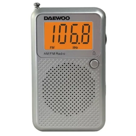 Radio Portátil Daewoo DW1115/ a Pilas/ Gris