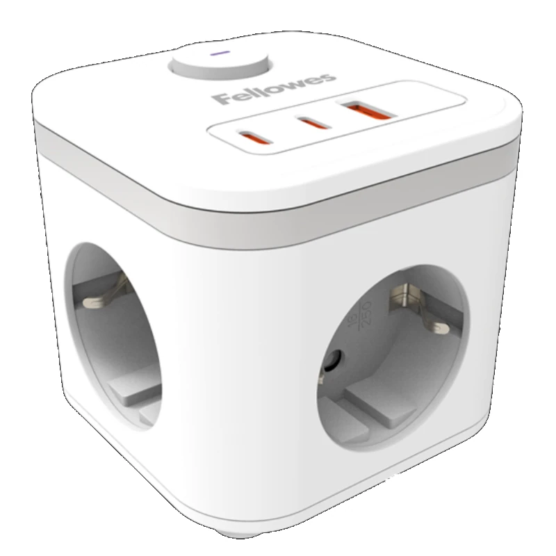 Fellowes Cubo Multienchufe USB Blanco