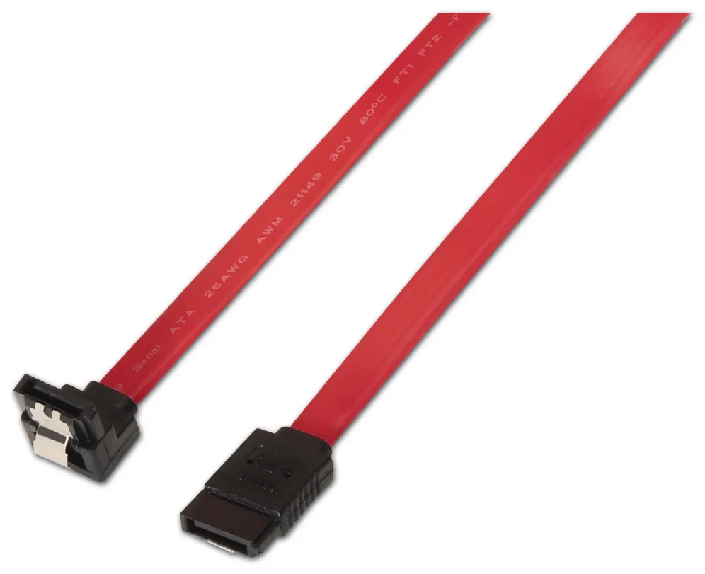 AISENS A130-0156 cable de SATA 0,5 m SATA 7-pin Negro, Rojo