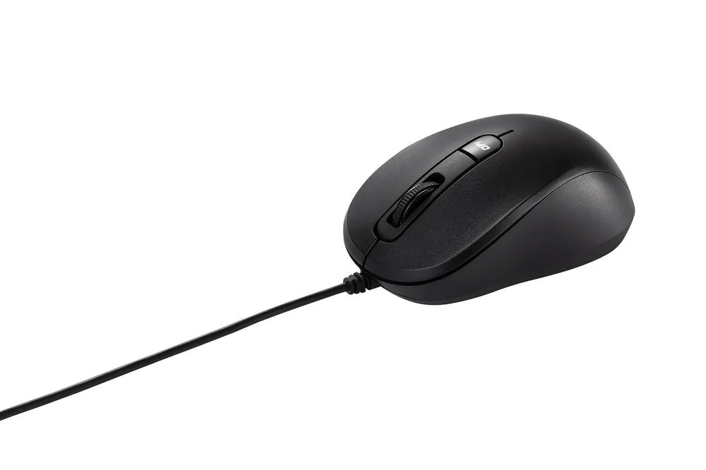 Mu101c ratón asus silencioso con cable y sensor azul