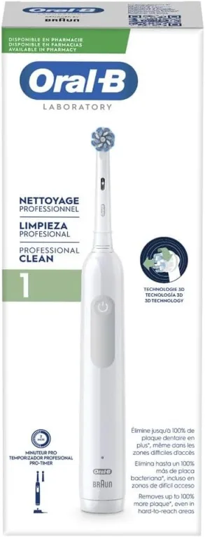 Braun Oral-B Lab Pro 1 Clean Adulto Cepillo dental oscilante Blanco