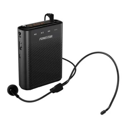 Amplificador portatil fonestar alta - voz - 30 - altavoz y microfono - 30 w - usb - micro sd - mp3 - grabador - reproductor - para profesores
