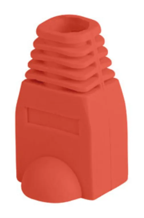 Funda protectora lanberg plb - 1000 - r para conector rj45 pack de 100 unidades rojo