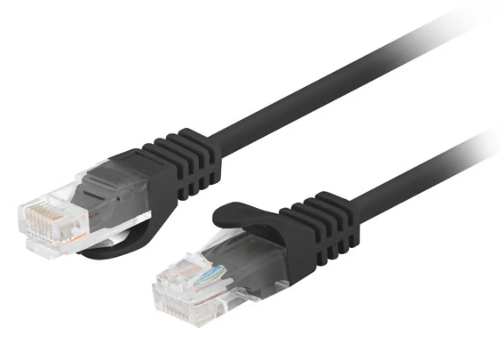 Lanberg PCU6-20CC-0025-BK cable de red Negro 0,25 m Cat6 U/UTP (UTP)