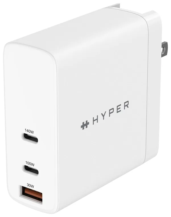 HYPER HJG140WW cargador de dispositivo móvil Universal Blanco Corriente alterna Carga rápida Interior
