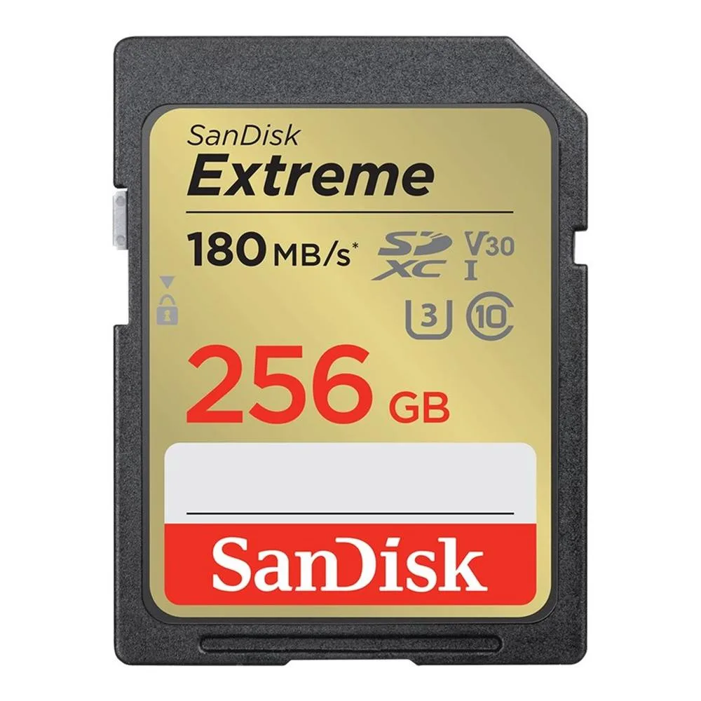 Tarjeta memoria secure digital sdxc 256gb sandisk extreme clase 10 uhs - i u3