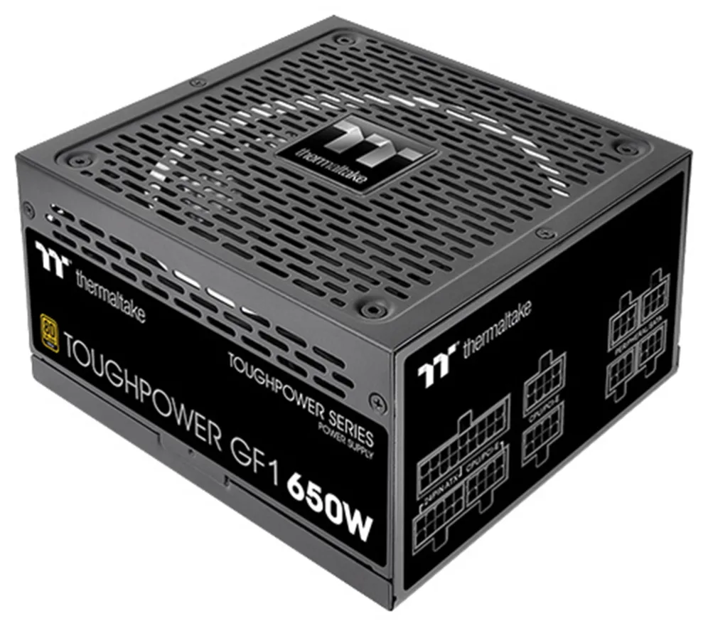 Fuente de alimentacion atx 650w thermaltake toughpower gf 80+ gold - full modular - ventilador 140mm