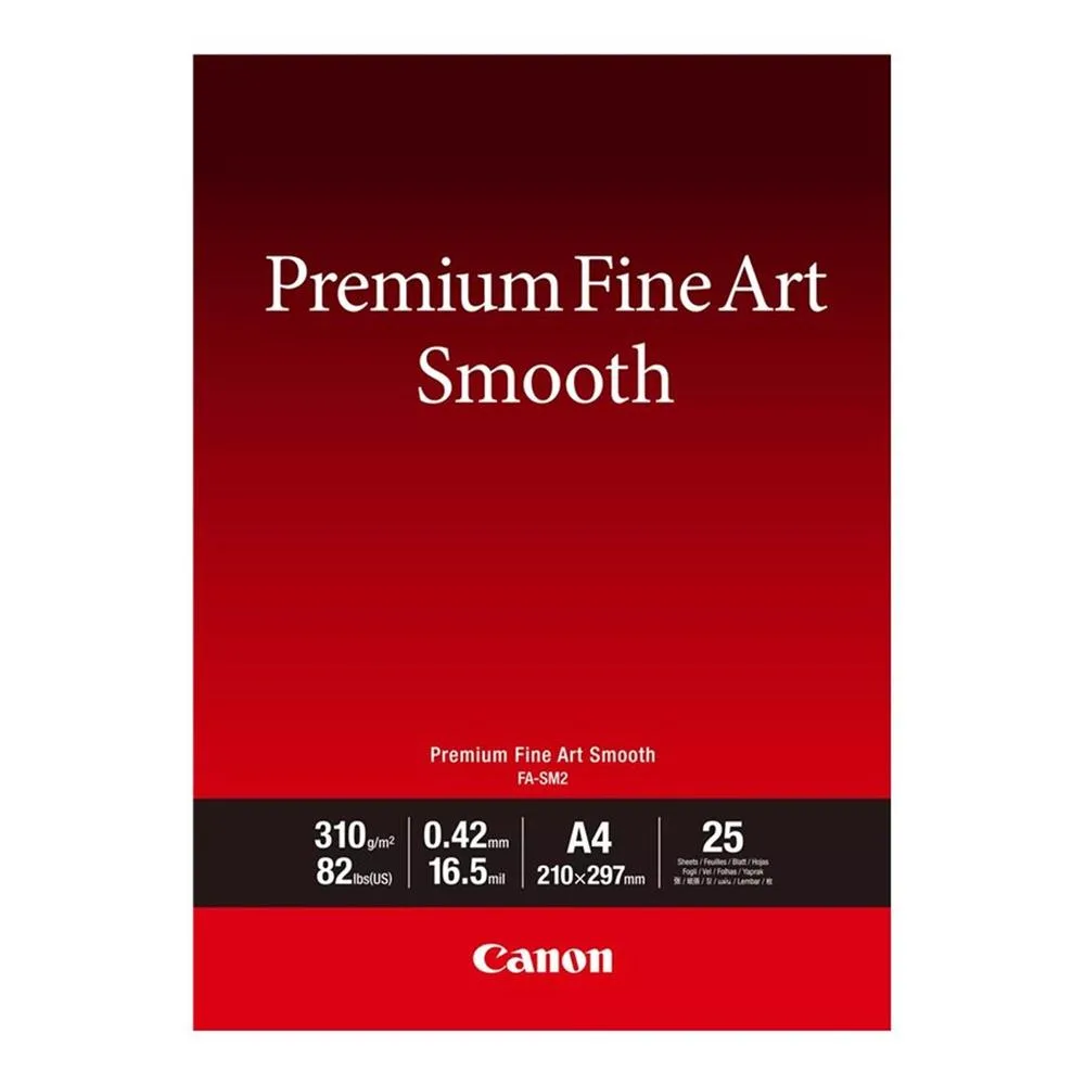 Papel canon fa - sm2 a4 25 hojas