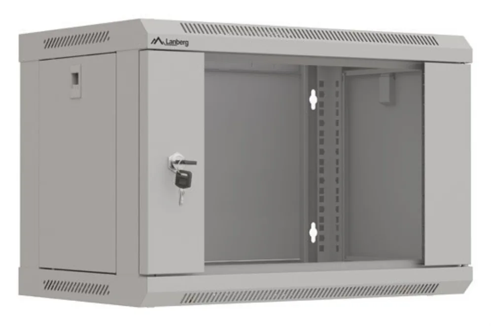 Armario lanberg 19 pulgadas 6u - 540x350 gris