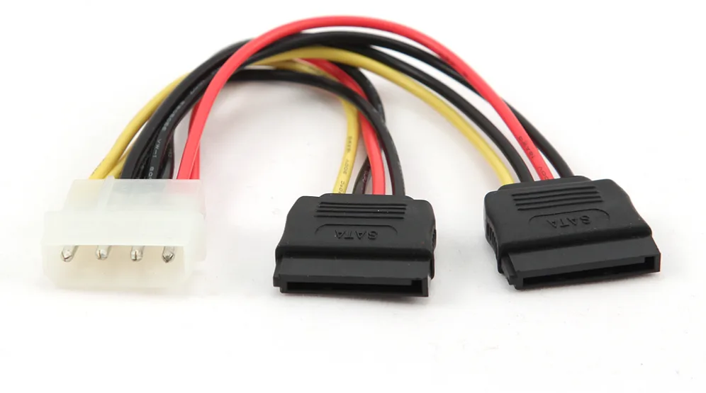 Gembird Cable de Alimentación Molex a 2x SATA 15cm