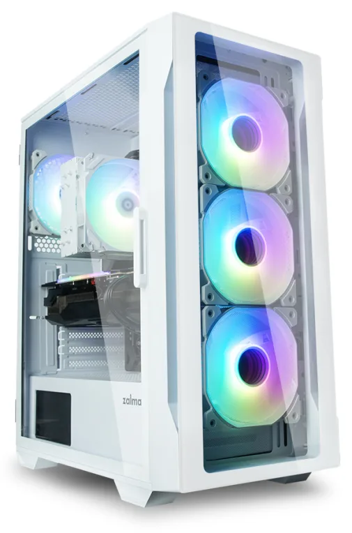 Zalman I3 NEO TG WHITE carcasa de ordenador Midi Tower Blanco