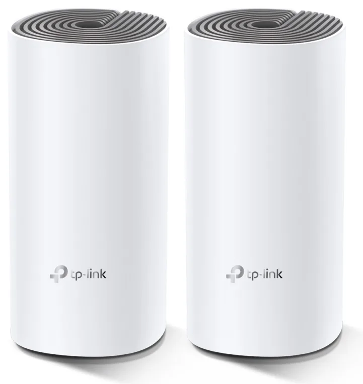 TP-Link Deco E4 (2-pack) Doble banda (2,4 GHz / 5 GHz) Wi-Fi 5 (802.11ac) Blanco, Gris Interno