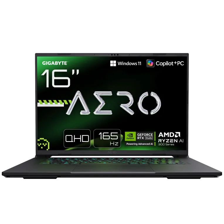 Portatil gigabyte aero x16 2wha3ptc65ah r9 - 370hx - 32gb - ssd 1tb - rtx 5070 8gb - 16 pulgadas - w11h portugues
