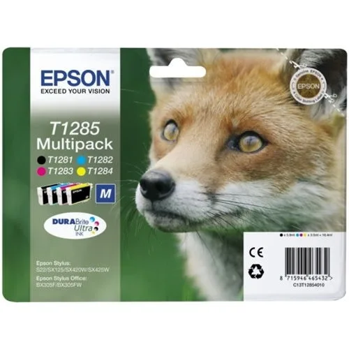 Multipack tinta epson t128540 c - m - a sx125 - sx130 - sx420 - zorro