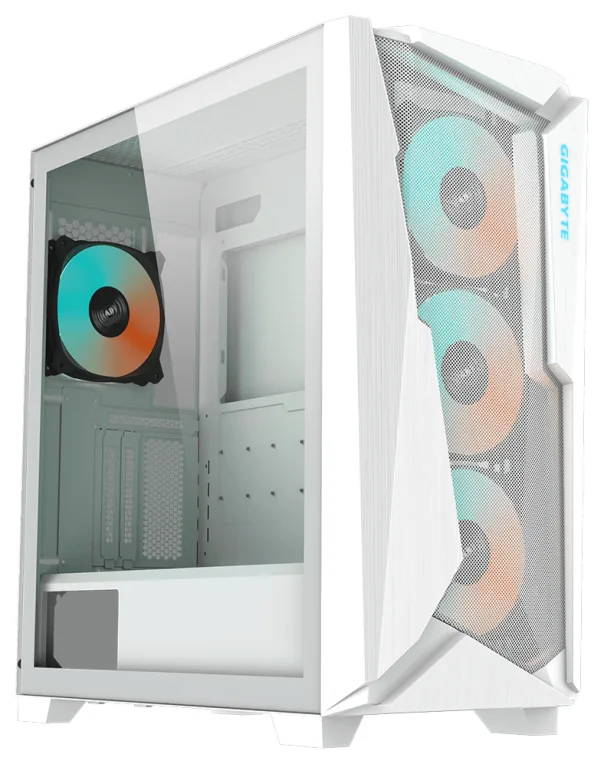 Caja ordenador gaming gigabyte ac301gw v2 atx rgb vidrio blanco