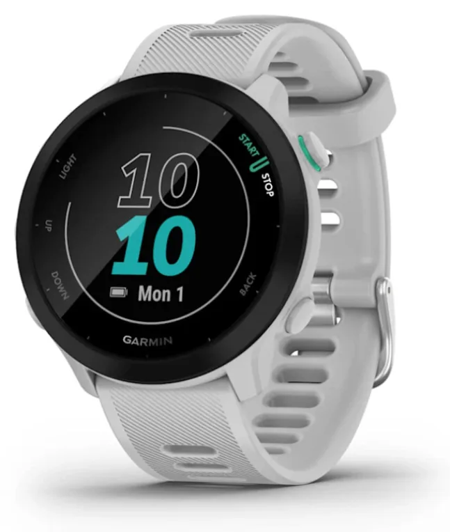 Garmin Forerunner 55 2,64 cm (1.04") MIP 42 mm Digital 208 x 208 Pixeles Blanco GPS (satélite)
