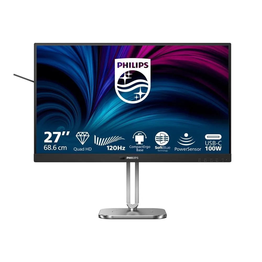 Monitor led 27 pulgadas philips 27b2u4601 - 00 ips - qhd - dp - hdmi - 120hz - vesa 100x100