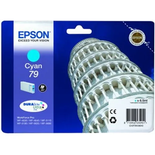 Cartucho tinta epson t791240 cian 6.5ml 800pag wf - 4630464051105190 - torre de pisa