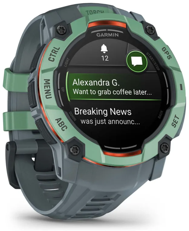Garmin Instinct 3 AMOLED 3,3 cm (1.3") 50 mm Digital 416 x 416 Pixeles Pantalla táctil Verde GPS (satélite)