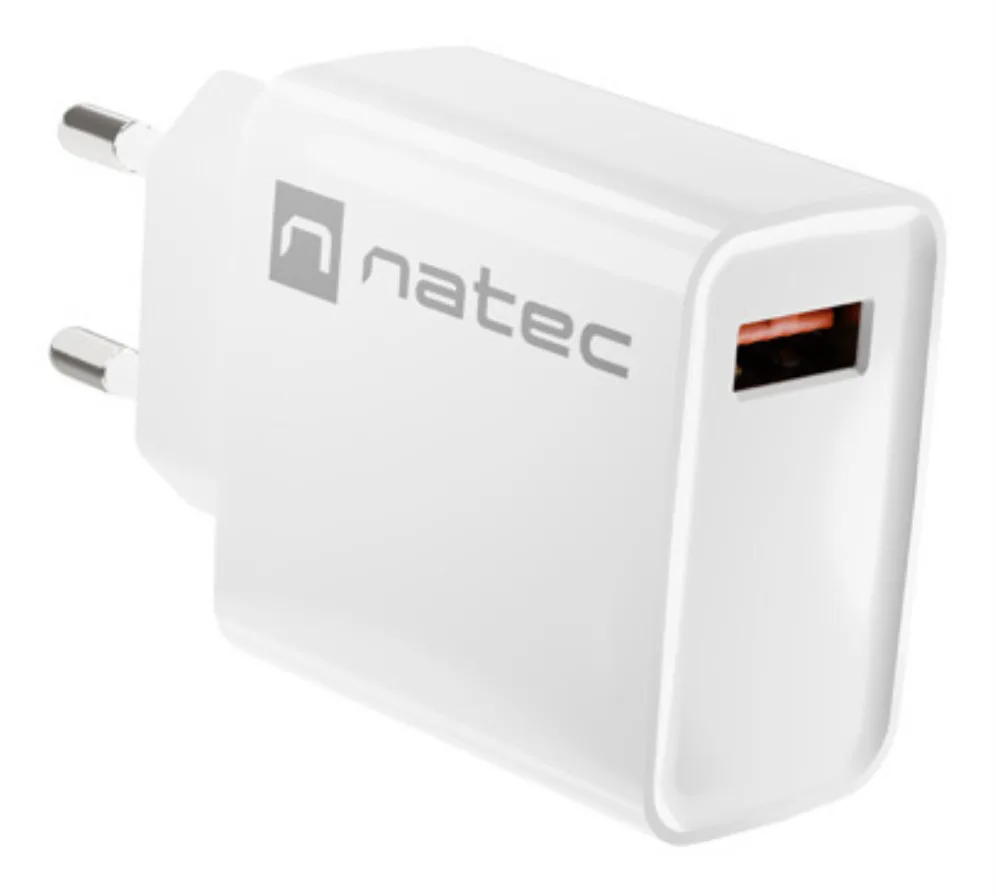 NATEC RIBERA Universal Blanco Corriente alterna Carga rápida Interior