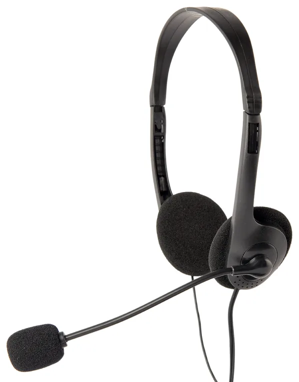 Gembird MHS-123 auricular y casco Auriculares Alámbrico Diadema Llamadas/Música Negro